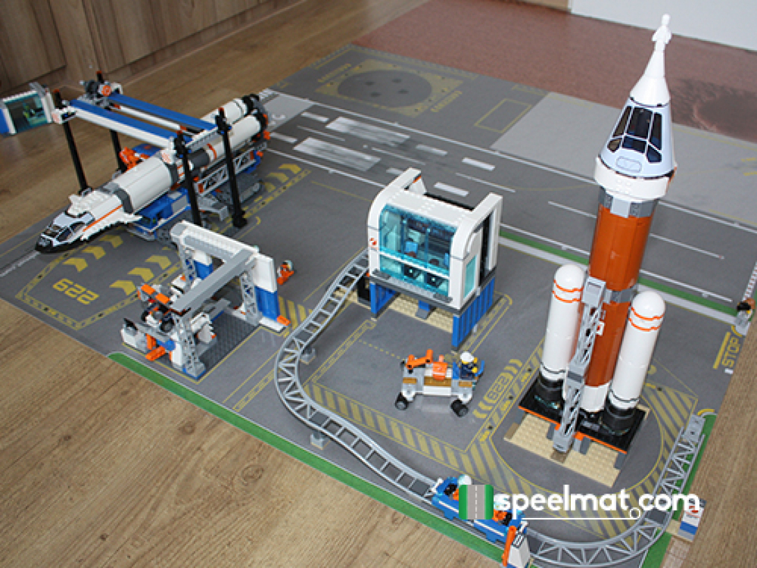 Speelmat met lanceerbasis en Mars oppervlak LEGO Mars